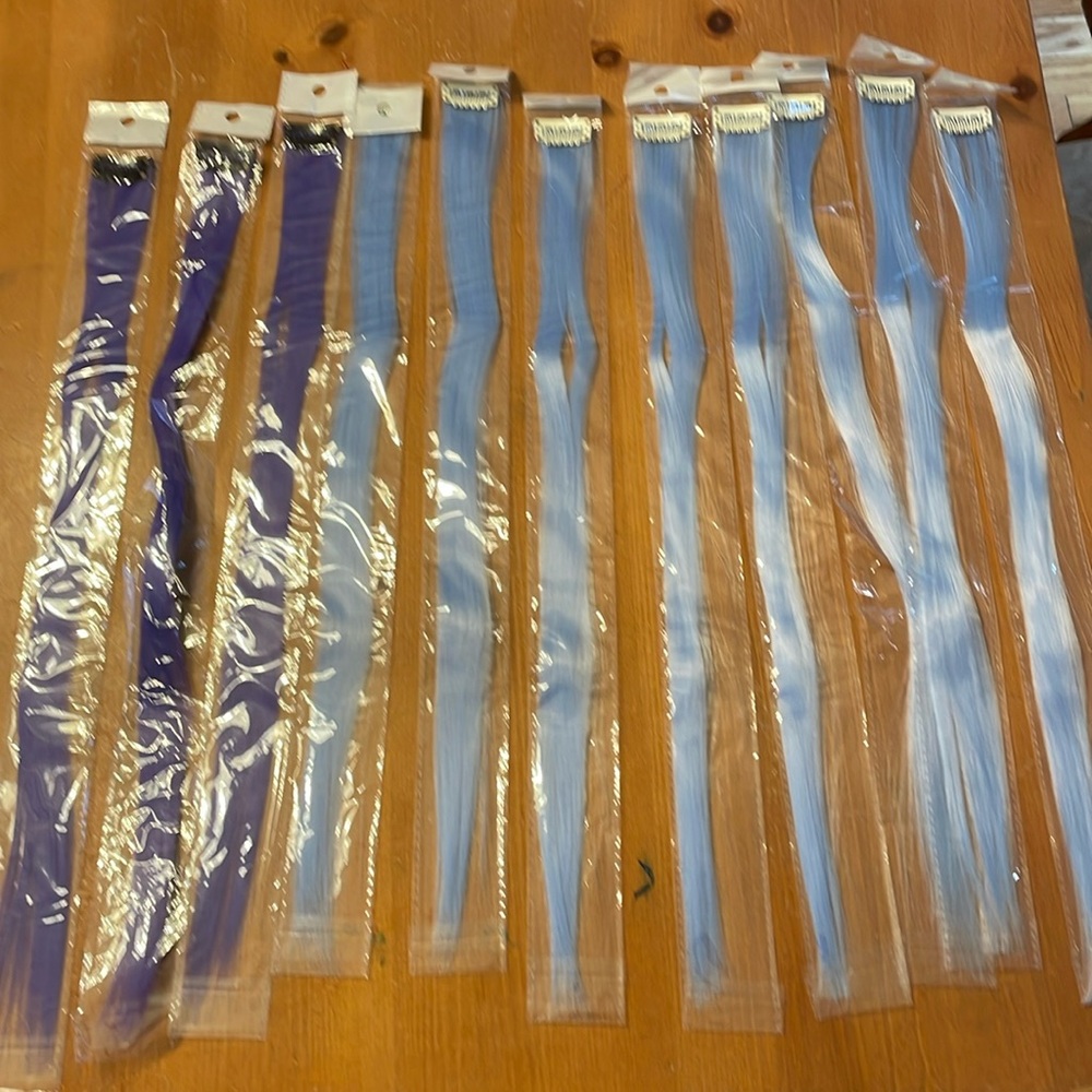 Clip in hair extensions